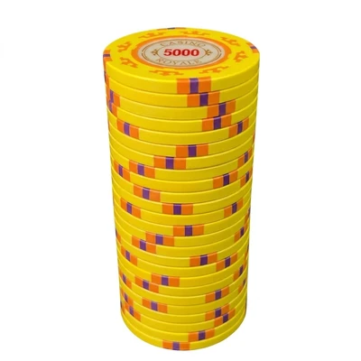 Фишки для игры в покер Casino Royale номиналом 5000 (25шт) 2076255016