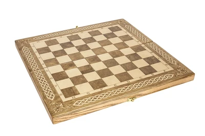 Шахматная доска "Амбассадор" 50 см, ясень, Partida 549434870