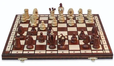Шахматы "Королевские 48" (Польша, дерево, 48х24х5см), Madon 1460988946