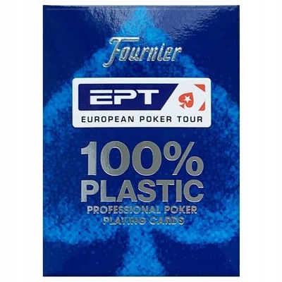 Карты для покера "Fournier EPT blue" 100% пластик, Испания 111743626