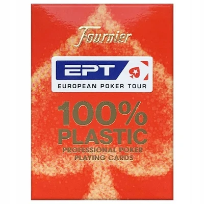 Карты для покера "Fournier EPT red" 100% пластик, Испания 802416225