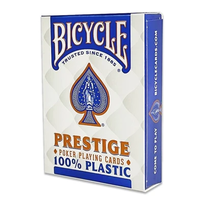 Карты "Bicycle Prestige Rider 100% Plastic Jumbo blue" 727041966