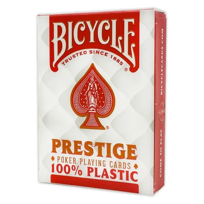 Карты "Bicycle Prestige Rider 100% Plastic Jumbo red" 599700687