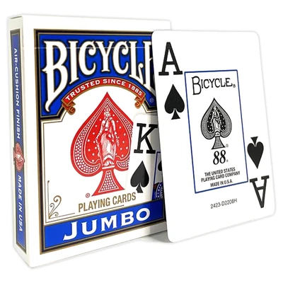 Карты "Bicycle Rider Back International Jumbo Index Blue" 1257046517