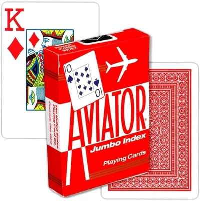 Карты "Аviator Jumbo Index Red" 543706513
