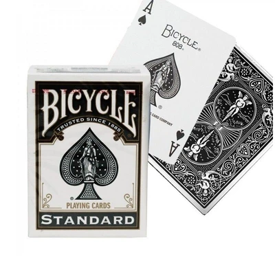 Карты "Bicycle Rider Back Standard Index Grey / Black" 1832510427