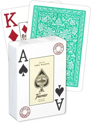 Карты "Fournier 2818 green" 100% пластик 1971921703