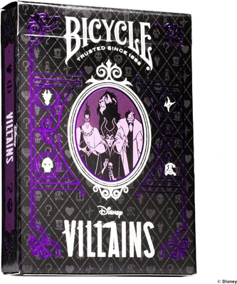 Карты "Bicycle Disney Villains Standard Index purple" 324900642