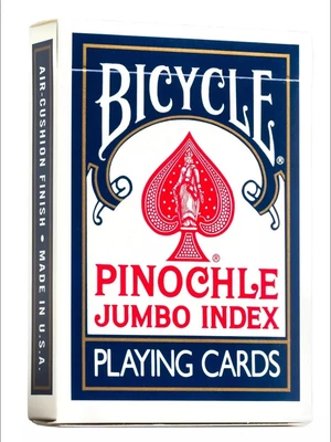 Карты "Bicycle Pinochle Jumbo Index Blue" 1358794775