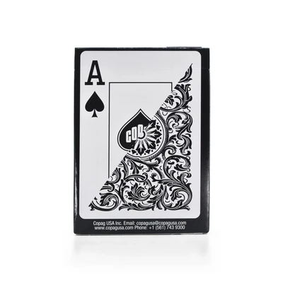 Карты "1546 Elite Plastic Poker Size Jumbo Index black Single deck" 820528638