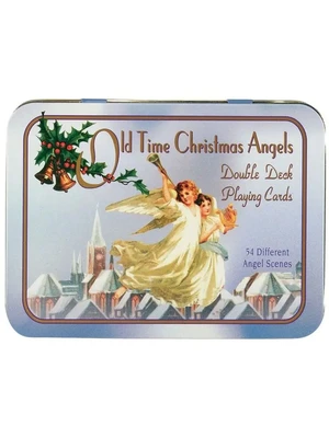 Карты "Old Time Christmas Angels Deluxe Double Bridge Deck" 1670547695