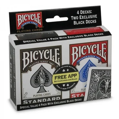 Карты "Bicycle Rider Standard Index 4-pack" 927510042