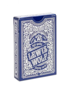 Игральные карты серия "Lewis & Wolf" blue 54 шт/колода (poker size index standard, 63*88 мм) 184510210