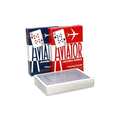 Карты "Аviator Jumbo Index Red & Blue" 1384690457