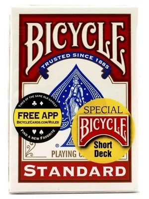 Карты Bicycle Standard Short Red 470995347