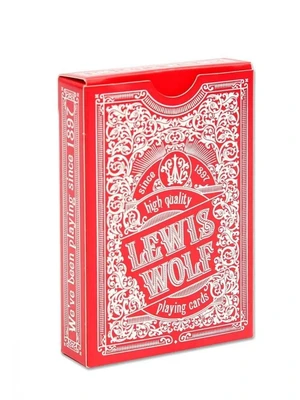 Игральные карты серия "Lewis & Wolf" red 54 шт/колода (poker size index jumbo, 63*88 мм) 1370021031