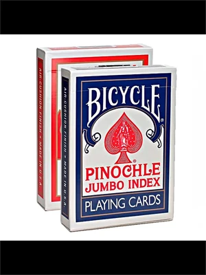 Карты "Bicycle Pinochle Jumbo Index Red/Blue" 2049325045