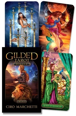 Карты Таро "Gilded Tarot Royale mini Cards" Llewellyn / Королевское Золотое таро мини 128539122