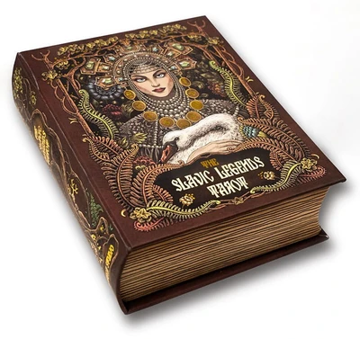 Карты Таро The Slavic Legends Tarot 12cm Gold, Taroteca / Славянские Легенды 12 см золотой срез 922460344