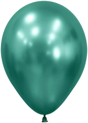 Шар (5''/13 см), Reflex, Зеркальный блеск, Аврора грин (932), хром, 50 шт., 415581 392655183