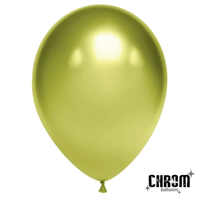 Шар (5''/13 см), Лайм, хром, 50 шт., 605132 626179428