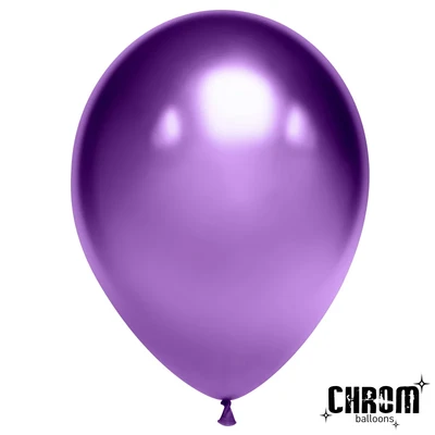 Шар (5''/13 см), Фиолетовый, хром, 50 шт., 605129 1181136470