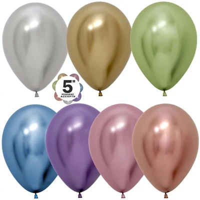 Шар (5''/13 см), Reflex, Зеркальный блеск, Ассорти, хром, 50 шт., 169958 1902203266