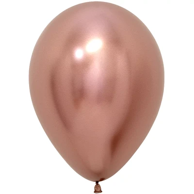 Шар (5''/13 см), Reflex, Зеркальный блеск, Розовое золото (968), хром, 50 шт., 169873 963336857