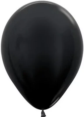 Шар (5''/13 см), Черный (580), металлик, 100 шт., 209074 800333523