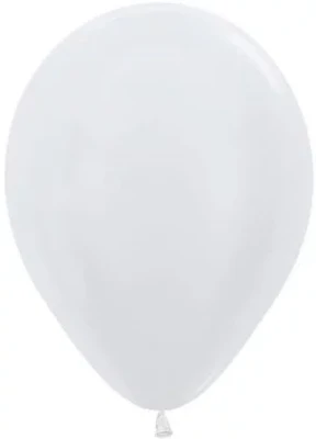 Шар (5''/13 см), Белый (405), перламутр, 100 шт., 206158 140172033