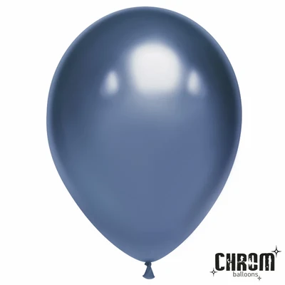Шар (10''/25 см), Полуночно-синий, хром, 50 шт., 600119 1884101793