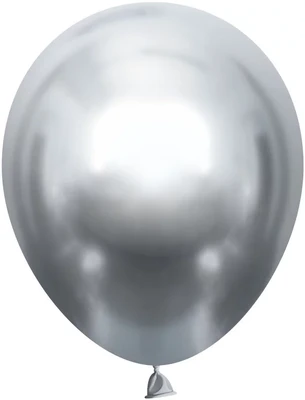 Шар (10''/25 см), Серебро, хром, 50 шт., 910101 1628908139
