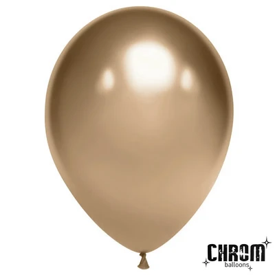 Шар (12''/30 см), Античное золото, хром, 50 шт., 611119 1604447517