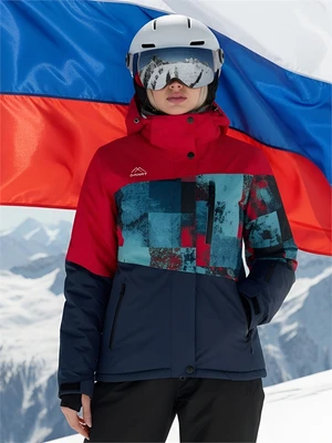 Горнолыжный костюм женский зимний красного цвета 02395Kr 1700529638