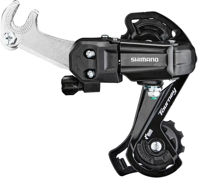 Переключатель задний Shimano Tourney, TY200, GS, 6/7 скоростей, крепление на ось, без упаковки 499503545