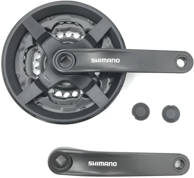 Система шатунов Shimano TY301, 170 мм, Кв, 48/38/28, с защитой, без упаковки 2029272343