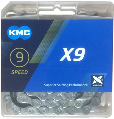 Цепь KMC X9, 9 скоростей, 114 звеньев 1222601398