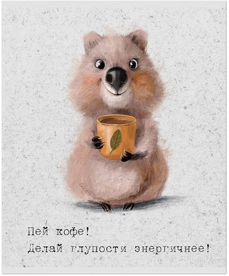 Тетрадь общая 48 л., МИЛАШКИ. КОФЕМАНИЯ, обложка-мелов.картон+соффтач-лак, скрепка 1427214389