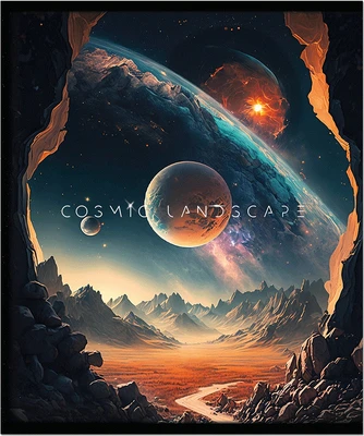 Тетрадь 170х203, 48 л. скрепка COSMIC LANDSCAPE 1812363779