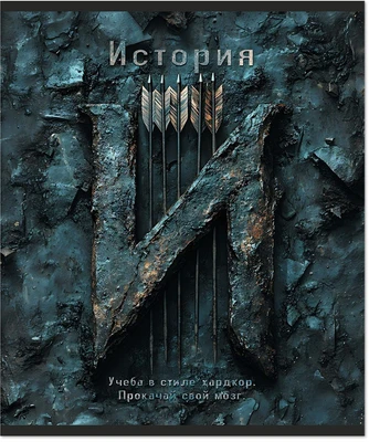 Тетрадь предметная 48 л., HARDCORE ИСТОРИЯ, клетка 1376330197