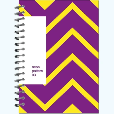 Тетрадь общая 96 листов на металлическом гребне "NEON Pattern" 1861442061