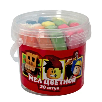 78056 Мел цветной Blocks, 20 шт. в ведерке 45957732