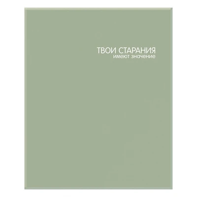 77239 Тетрадь зеленая "Твои старания", А5 на кольцах со сменным блоком в клетку, 80л 143857512