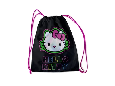 73956 Мешок для обуви Hello Kitty Neon, 1 отделение, 330*420 мм+ петля для подвеса, полиэстер 210 ден 392394377