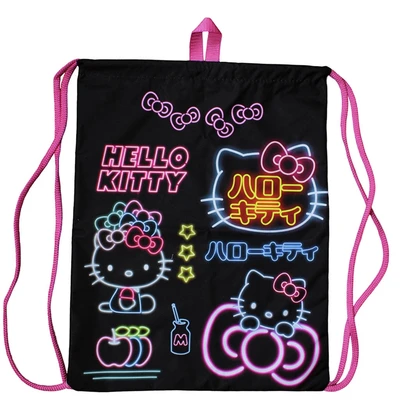 75986 Мешок для обуви Hello Kitty 1 отделение, размер 370*470 мм, петля для подвеса, полиэстер, 210 ден 124291655