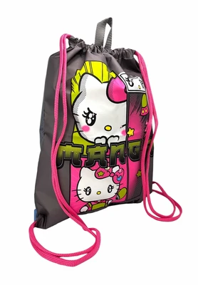 73614 Мешок для обуви Hello Kitty, 1 отделение, размер 370*470 мм, петля для подвеса, полиэстер, 210 ден 468010679