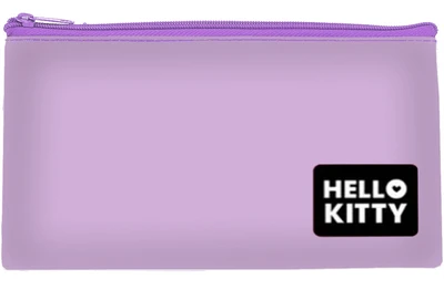 76002 Пенал плоский Hello Kitty сиреневый, размер: 20,5*10,8 см, на молнии, полиэстер 210 ден 1171957459