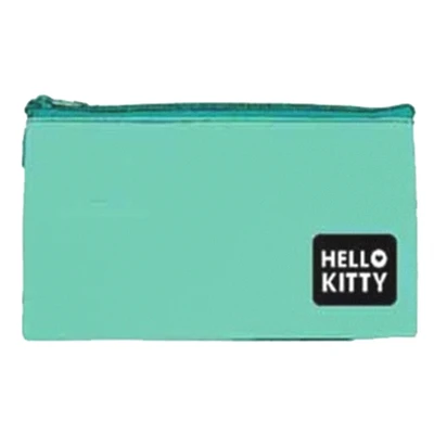 76006 Пенал плоский Hello Kitty бирюзовый, размер: 20,5*10,8 см, на молнии, полиэстер 210 ден 1704431338
