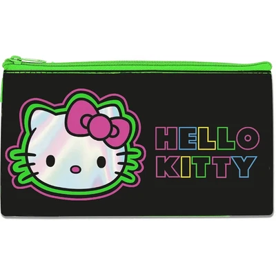 73951 Пенал плоский Hello Kitty Neon. Размер: 20,5*10,8 см, на молнии, полиэстер 210 ден 1537819575