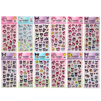 75809 3D наклейки Sanrio Kuromi and friends 10*22 см, 12 дизайнов в ассортименте 313912892